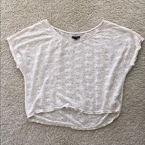 Cream Lace Top